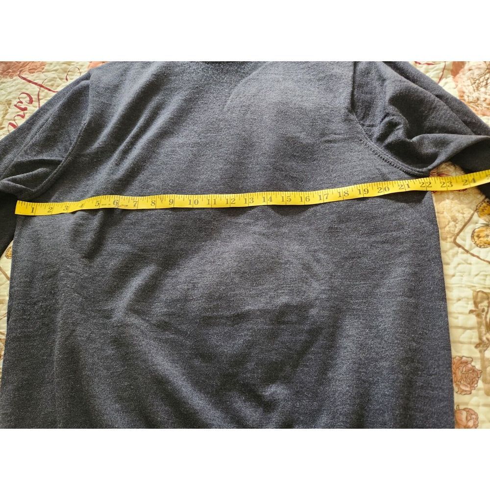 Vintage Jos. A. Bank Men's Merino Extrafine Wool Sweater Made In Italy Gray Sz M - Picture 5 of 6